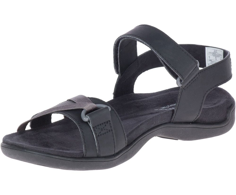 Merrell Sandaler Dame - District Kindra Strap - Sort - GDE382156